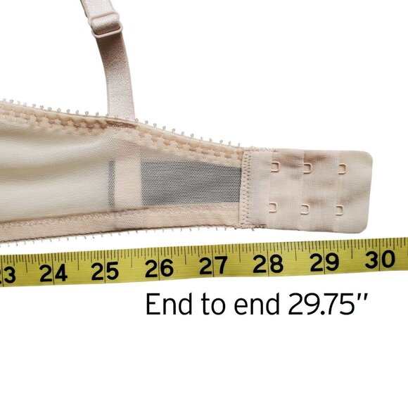 HEIDI KLUM NWOT MAXimum Lift Push Up Plunge Bra Nude 36C - Picture 9 of 11